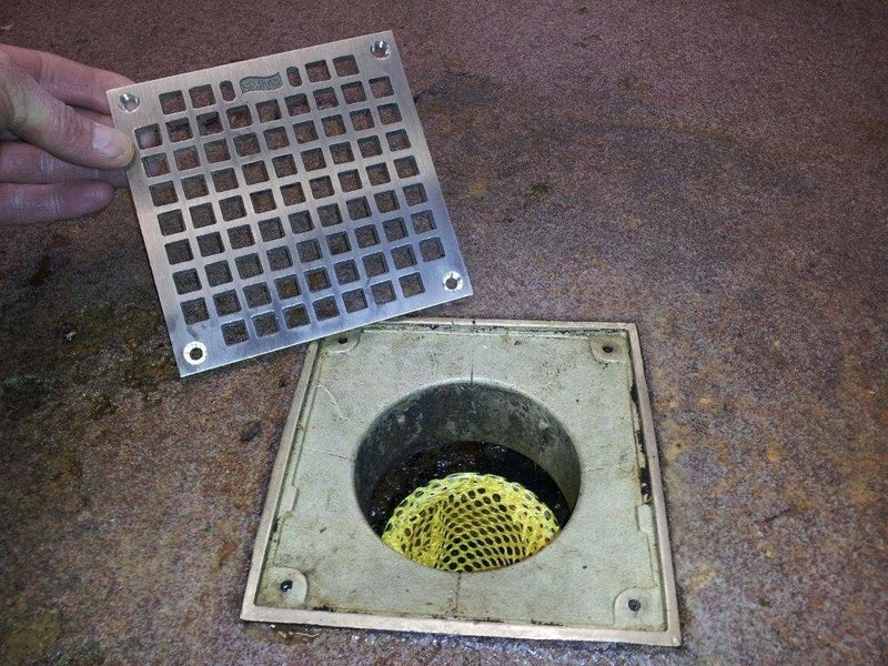 Drain-Net 4" Reusable Mesh Strainer for Floor Drains, Drain-Net Drain Socks for Commercial drains - Image 1